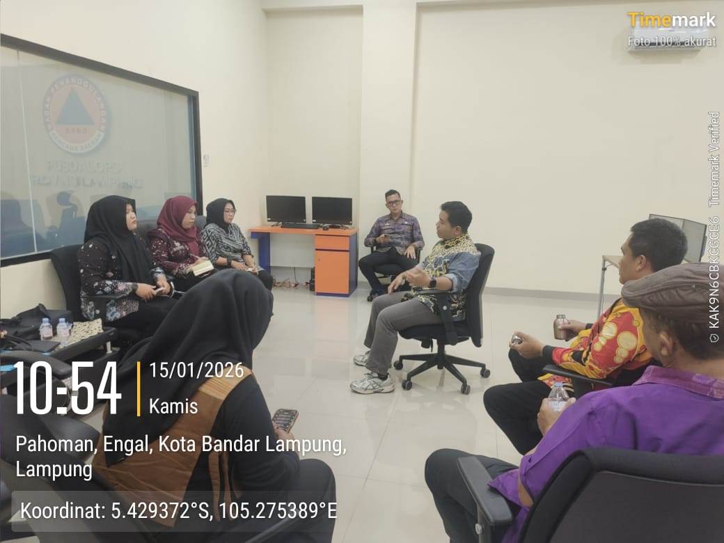 BPBD Lampung Selatan Gelar Diskusi Strategis Implementasi Sistem PUSPA AI di Bandar Lampung